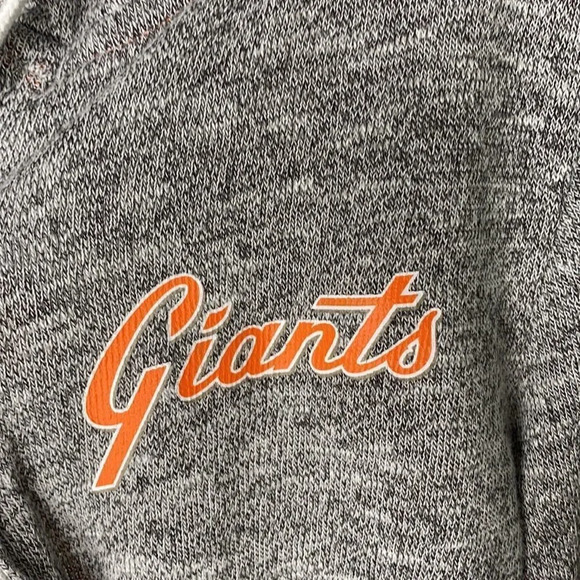 PINK Victoria’s Secret Giants Grey Zip Up Hoodie XS - Picture 8 of 9